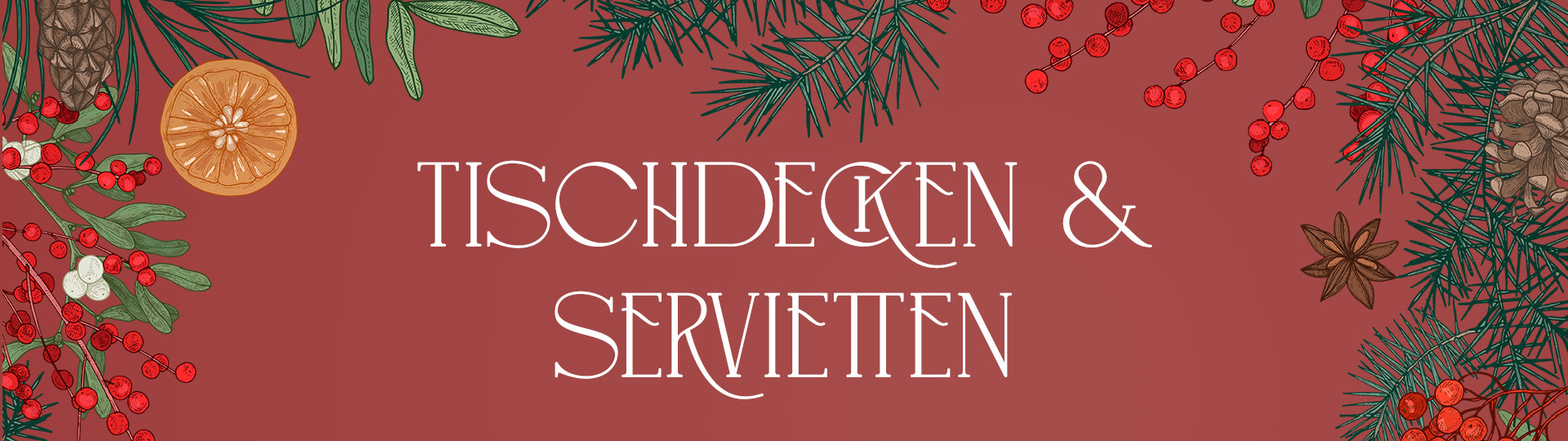 Tischdecken und Servietten