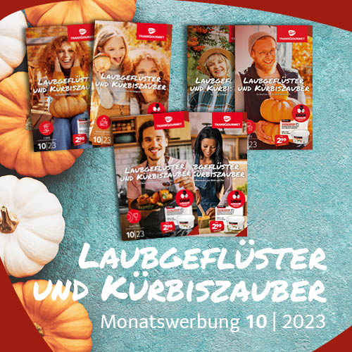 Laubgeflüster und Kürbiszauber - Monatswerbung Oktober 2023
