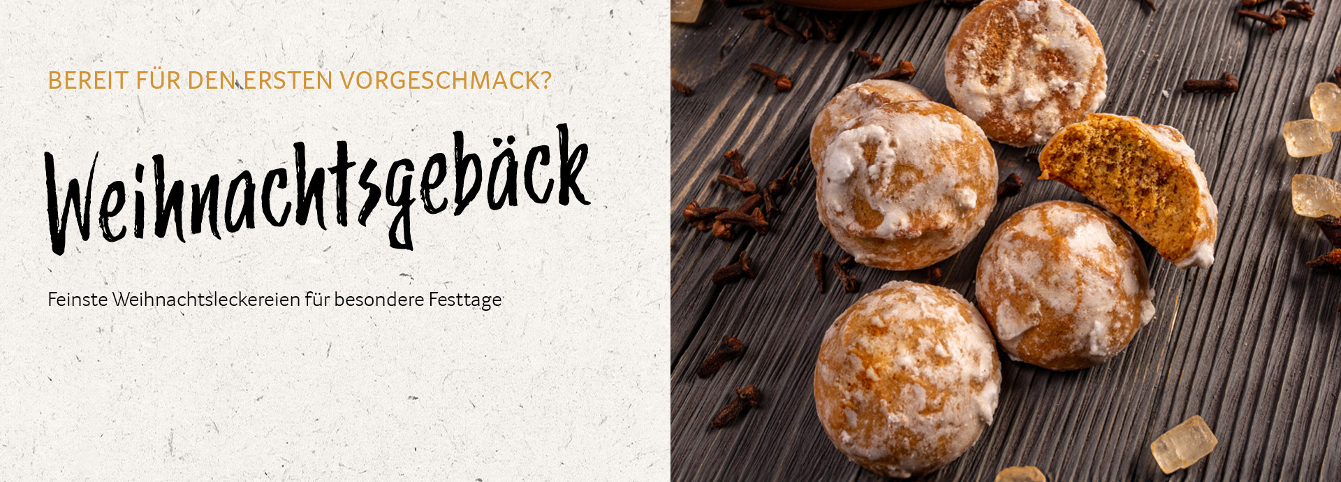Banner Weihnachtsgebäck
