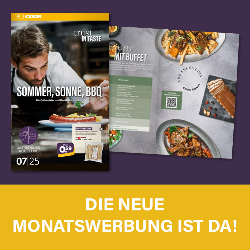 Pop up Banner Werbung Cook Koch