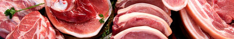 Verschiedene Zuschnitte vom Schwein