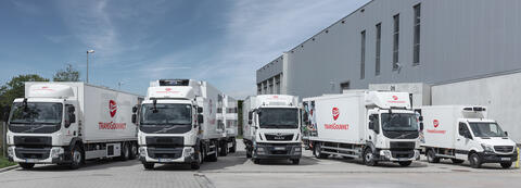 Lastwagen mit Transgourmet-Logo