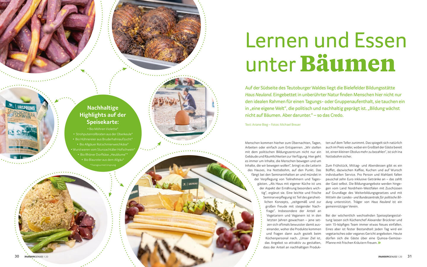 Passion Genuss 1 2020 Lernen Und Essen Unter Baumen Transgourmet