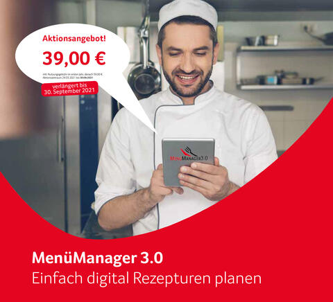 MenüManager 3.0 Aktionsangebot