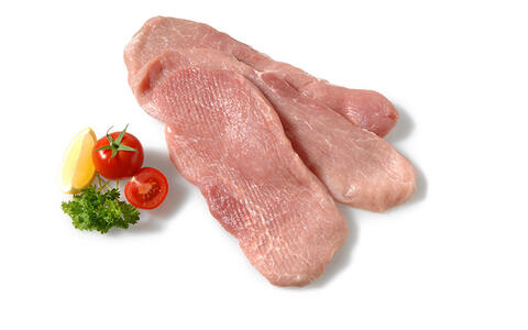 Deutsches plattiertes Schweine-Schnitzel frisch 140G