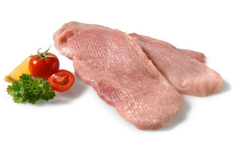 Deutsches Schweineoberschalenschnitzel plattiert frisch ca.160g