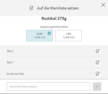 Artikel auf Merkliste gesetzt