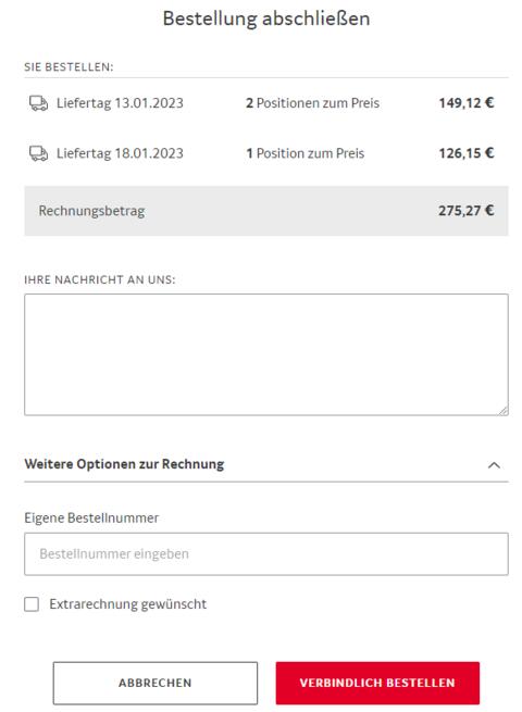 Warenkorb bestellen NEU Pangea