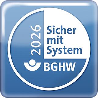Logo BGHW Sicher mit System 2026