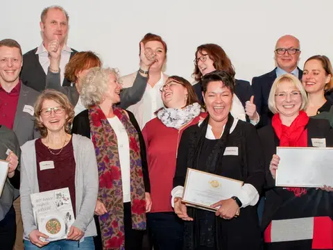 Strahlende Gewinner