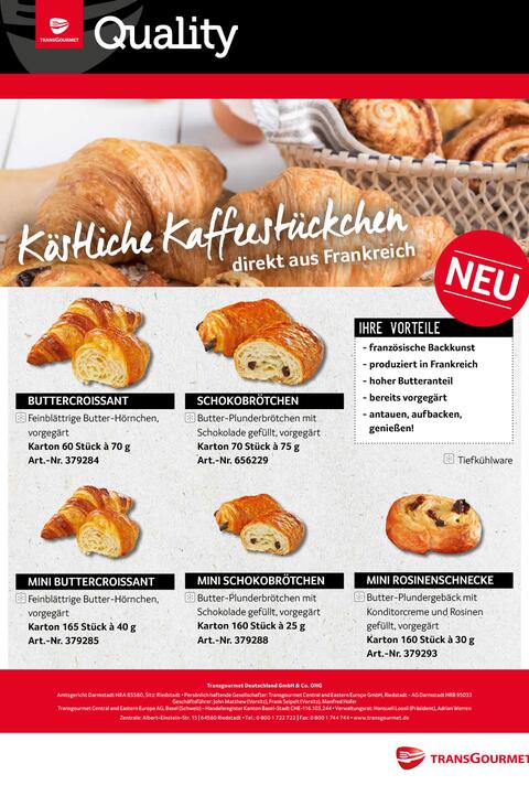 Transgourmet Quality - Köstliche Kaffestückchen